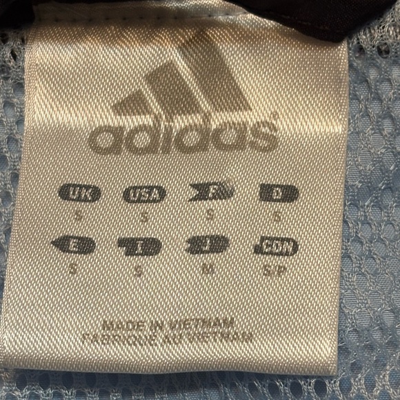 Adidas Windbreaker Track Jacket Light Blue Size Small - Picture 8 of 15